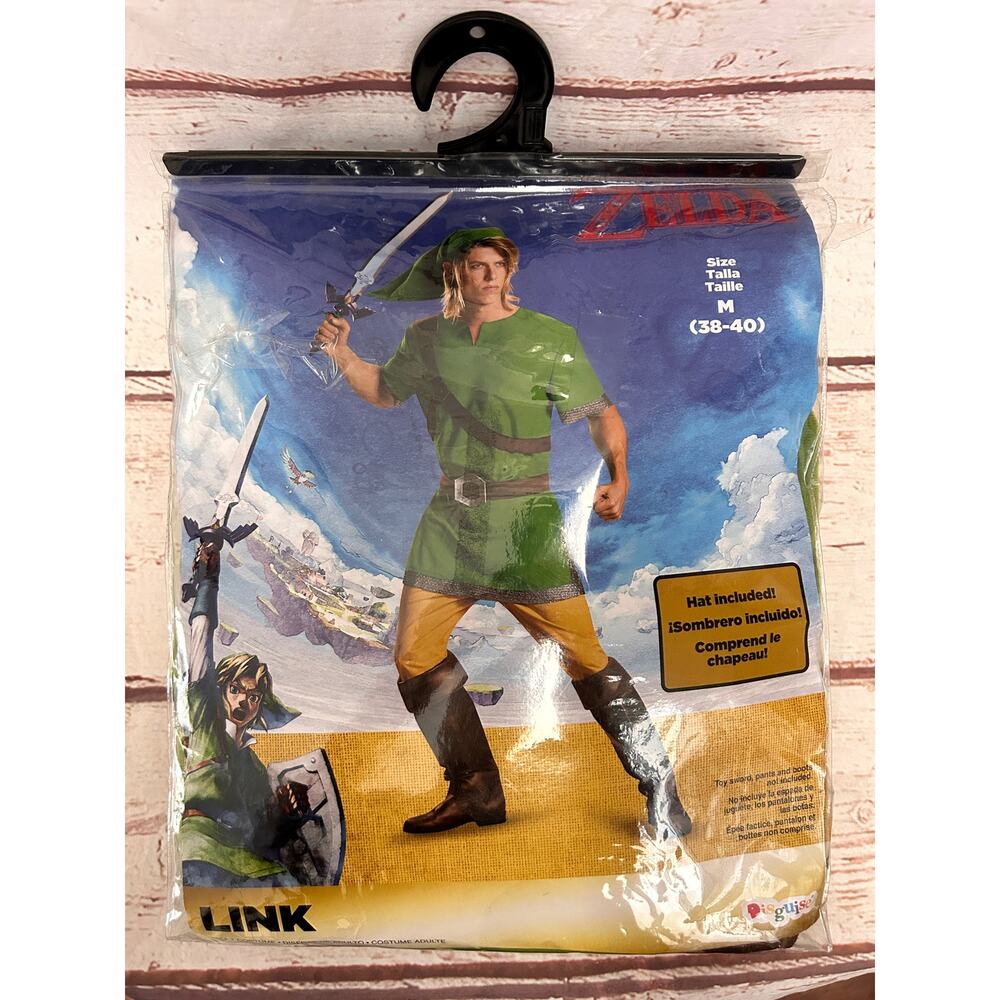 DISGUISE Legend of Zelda Link Costume Men Medium 38-40 HM Pants 32R Cosplay Set